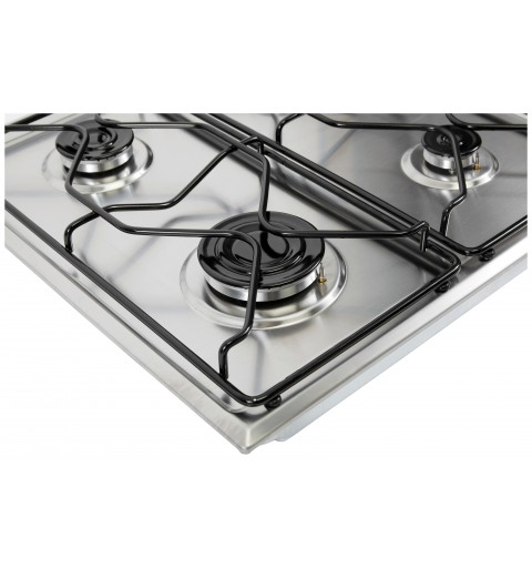 Indesit PAA 642 IX I Acier inoxydable Intégré (placement) 58 cm Gaz 4 zone(s)