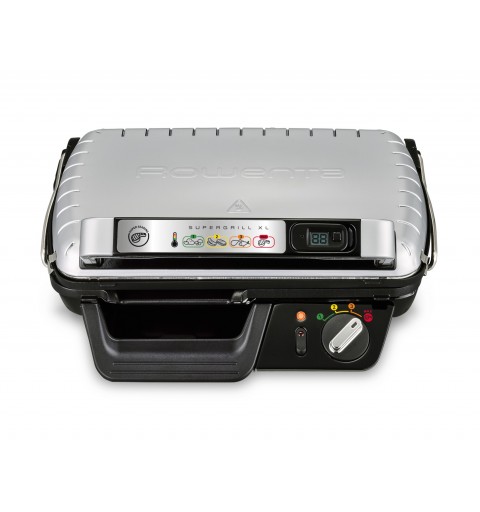 Rowenta GR461B SuperGrill XL, 2 Posizioni di Cottura, Termostato regolabile, Facile da pulire