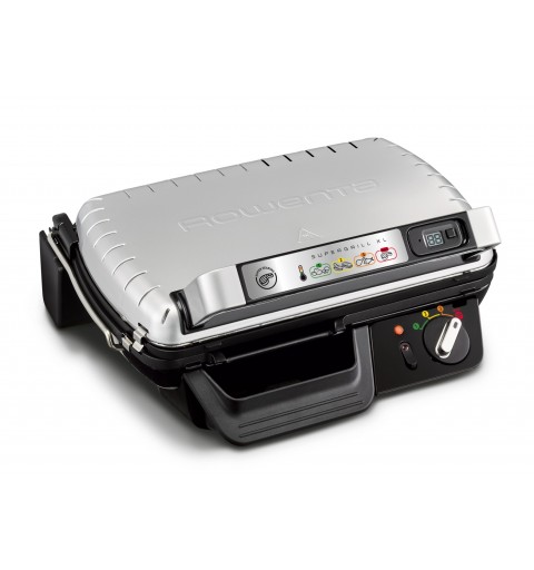 Rowenta GR461B SuperGrill XL, 2 Posizioni di Cottura, Termostato regolabile, Facile da pulire