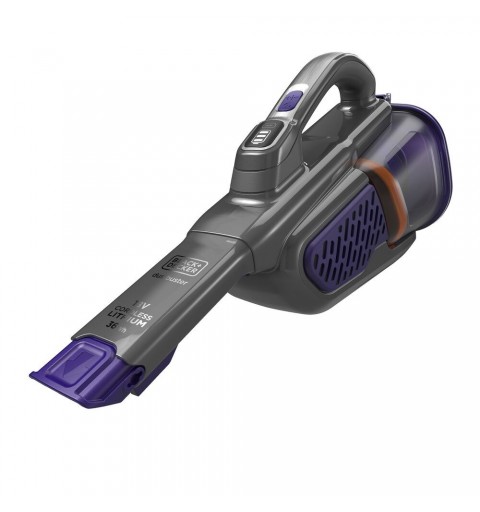 Black & Decker BHHV520BFP aspiradora de mano Negro, Violeta Sin bolsa