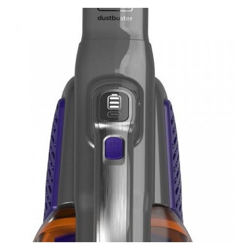 Black & Decker BHHV520BFP aspirapolvere senza filo Nero, Viola Senza sacchetto