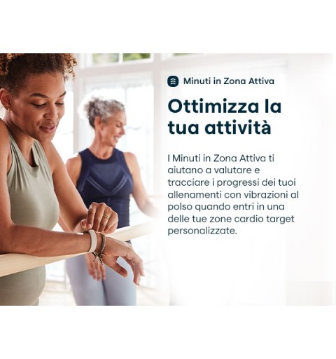 Fitbit Luxe AMOLED Braccialetto per rilevamento di attività Oro, Bianco