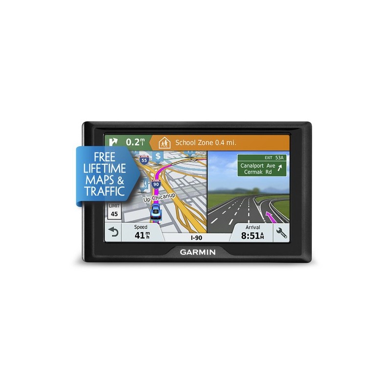 Garmin Drive 61 LMT-S navigateur Fixé 15,5 cm (6.1") TFT Écran tactile 241 g Noir