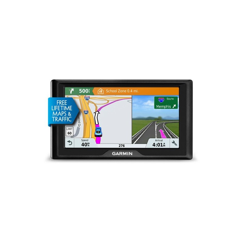 Garmin Drive 61 LMT-S navigateur Fixé 15,5 cm (6.1") TFT Écran tactile 241 g Noir