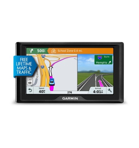 Garmin Drive 61 LMT-S navigateur Fixé 15,5 cm (6.1") TFT Écran tactile 241 g Noir