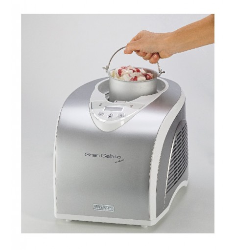 Ariete 0693 Compressor ice cream maker 135 W Silver, White