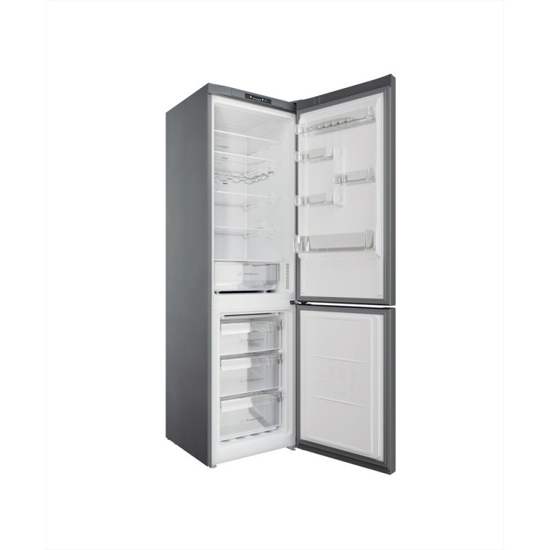 Indesit INFC9 TI22X fridge-freezer Freestanding 367 L E Stainless steel