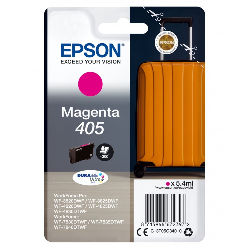 Epson Singlepack Magenta 405 DURABrite Ultra Ink