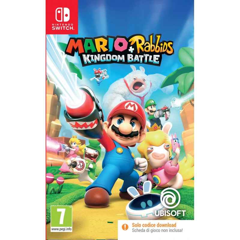 Ubisoft Mario + Rabbids Kingdom Battle, Code in Box, ITA Nintendo Switch