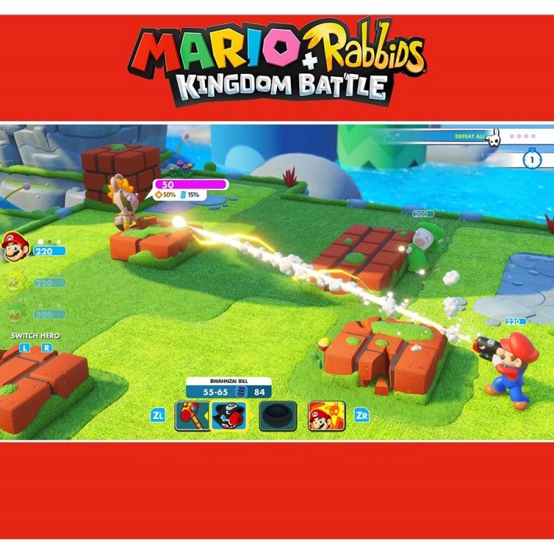Ubisoft Mario + Rabbids Kingdom Battle, Code in Box, ITA Nintendo Switch
