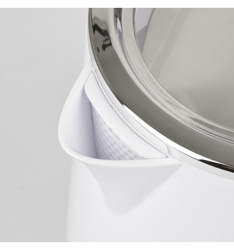 Girmi BL90 electric kettle 2.5 L 2200 W Stainless steel, White