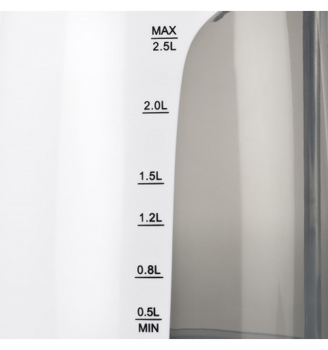 Girmi BL90 bouilloire 2,5 L 2200 W Acier inoxydable, Blanc