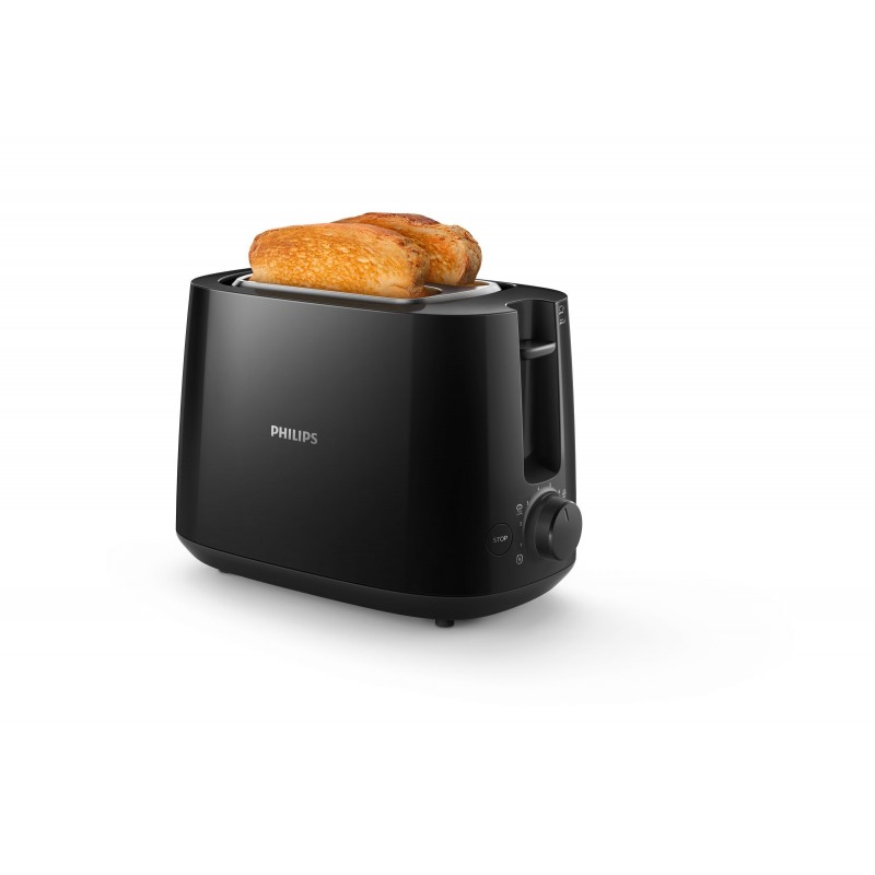 Philips Daily Collection HD2581 90 toaster 2 slice(s) 830 W Black