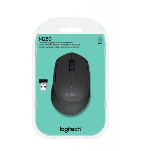 Logitech Wireless Mouse M280 Maus rechts RF Wireless Optisch 1000 DPI