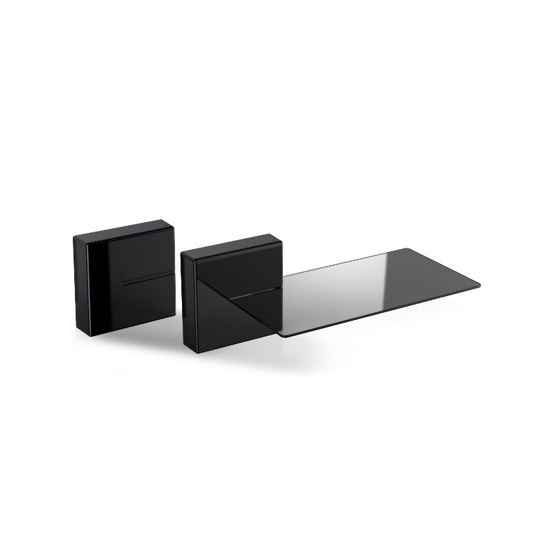 Meliconi 480521 BA shelve Modular shelf Wall mounted Acrylonitrile butadiene styrene (ABS), Tempered glass Black