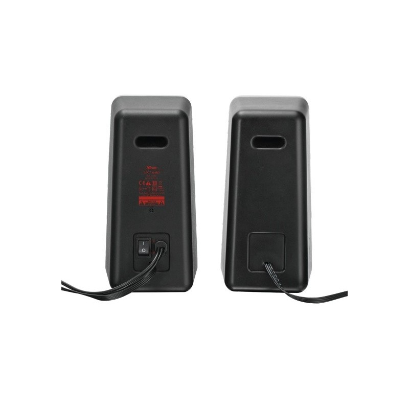 Trust 21202 Lautsprecher Schwarz, Rot 18 W