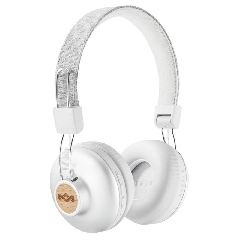 The House Of Marley Positive Vibration 2 Wireless Headset Wired & Wireless Head-band Calls Music Micro-USB Bluetooth White