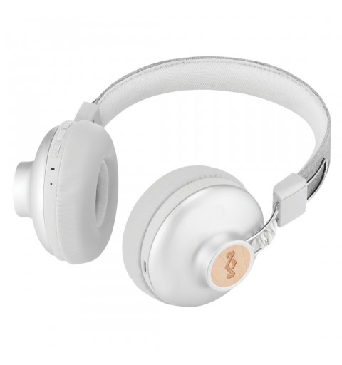 The House Of Marley Positive Vibration 2 Wireless Headset Wired & Wireless Head-band Calls Music Micro-USB Bluetooth White