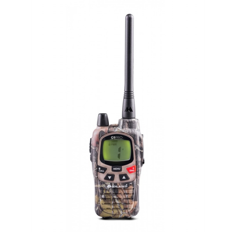 Midland G9 Pro radio bidirectionnelle 101 canaux 446.00625 - 446.19375 MHz Camouflage