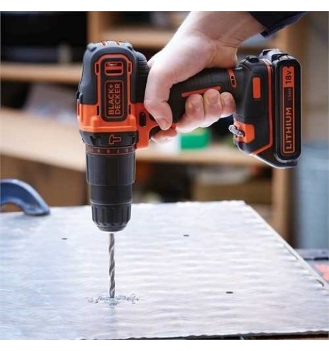 Black & Decker BDCHD18K 1400 tr min Noir, Orange