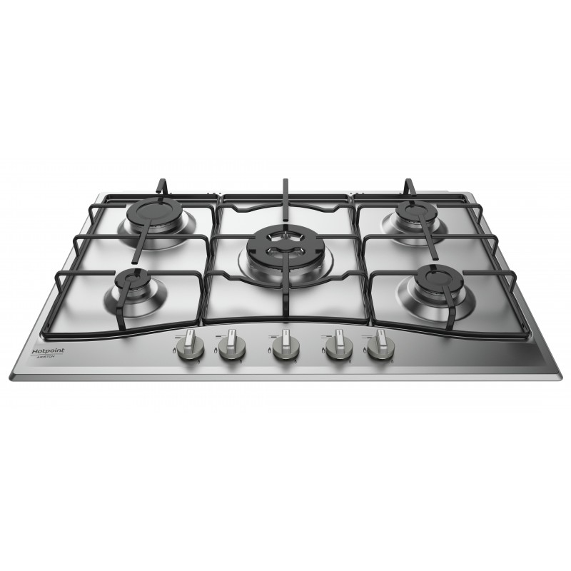 Hotpoint PCN 752 T IX HAR hob Stainless steel Built-in 75 cm Gas 5 zone(s)