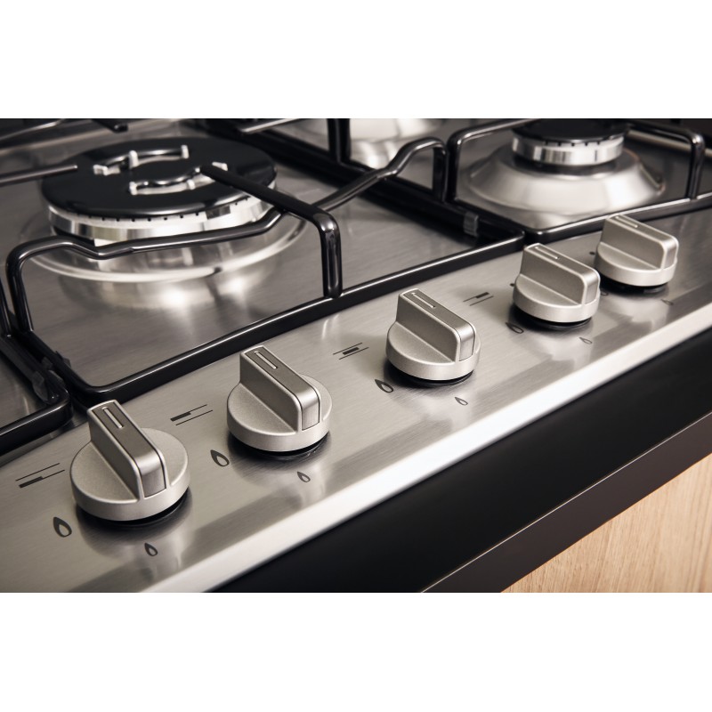 Hotpoint PCN 752 T IX HAR hob Stainless steel Built-in 75 cm Gas 5 zone(s)