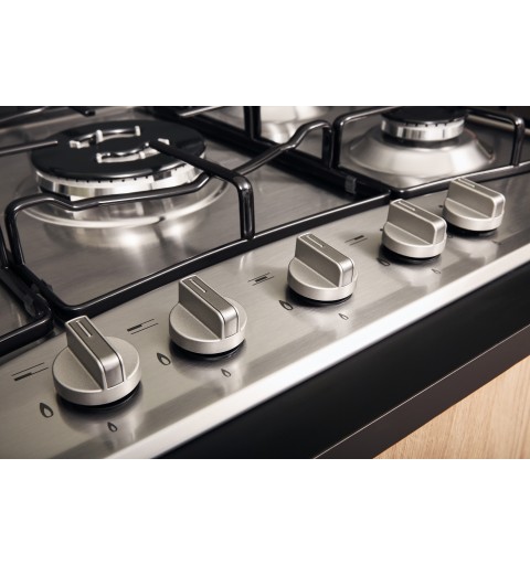 Hotpoint PCN 752 T IX HAR hob Stainless steel Built-in 75 cm Gas 5 zone(s)