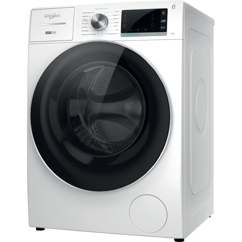 Whirlpool W8 W946WR IT lavatrice Caricamento frontale 9 kg 1400 Giri min A Bianco