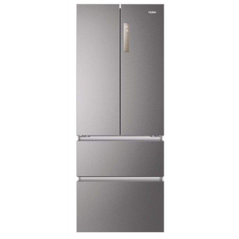 Haier HB17FPAAA frigo américain Autoportante 446 L E Platine, Acier inoxydable