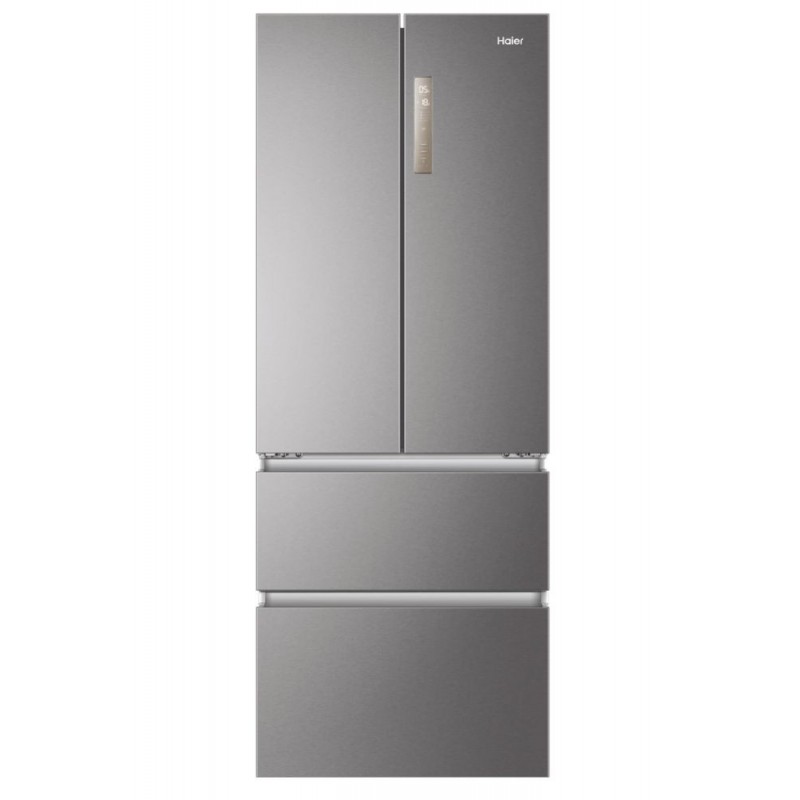 Haier HB17FPAAA frigorifero side-by-side Libera installazione 446 L E Platino, Acciaio inossidabile