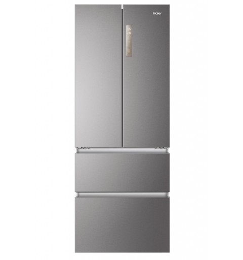 Haier HB17FPAAA side-by-side refrigerator Freestanding 446 L E Platinum, Stainless steel