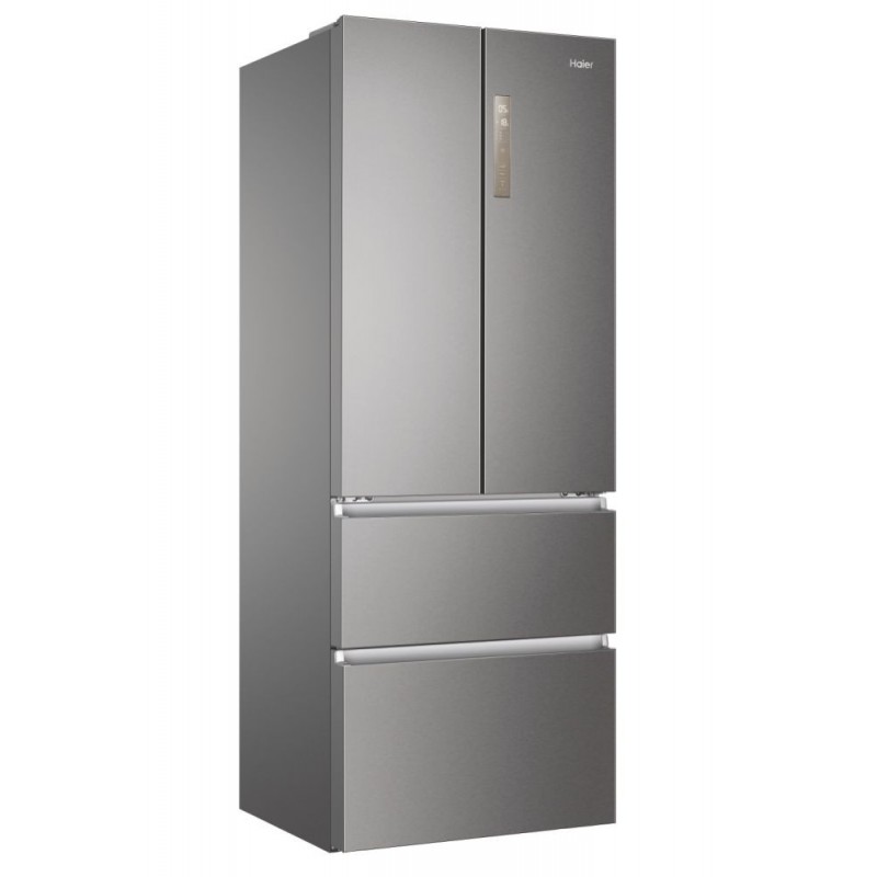 Haier HB17FPAAA frigorifero side-by-side Libera installazione 446 L E Platino, Acciaio inossidabile