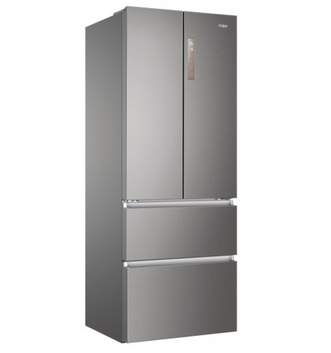 Haier HB17FPAAA side-by-side refrigerator Freestanding 446 L E Platinum, Stainless steel