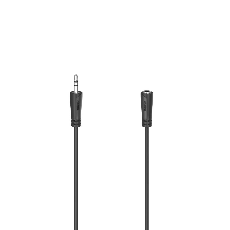 Hama 00205121 cable de audio 5 m 3,5mm Negro