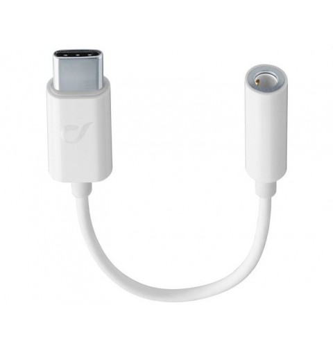 Cellularline MUSICENABLERTYPECW Audio-Kabel 0,15 m USB C 3.5mm Weiß