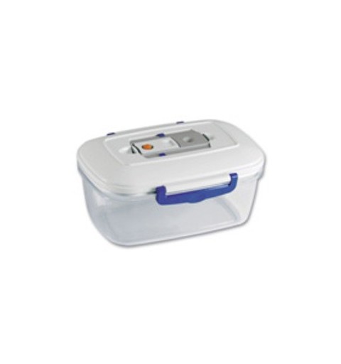 Magic Vac ACO1092 recipiente de almacenar comida Rectangular Caja 1,5 L Transparente, Blanco 1 pieza(s)