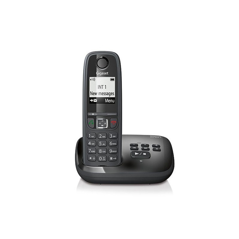 Gigaset AS405A Analoges DECT-Telefon Anrufer-Identifikation Schwarz