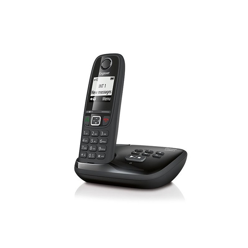 Gigaset AS405A Analoges DECT-Telefon Anrufer-Identifikation Schwarz