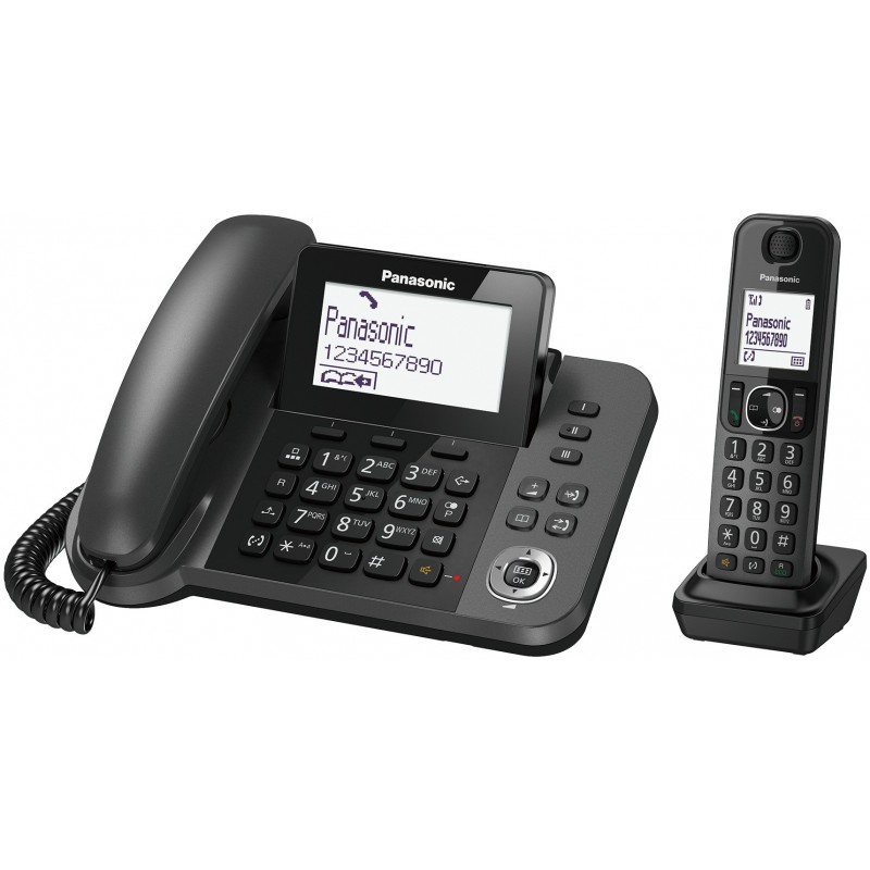 Panasonic KX-TGF310 Telefono DECT Identificatore di chiamata Nero