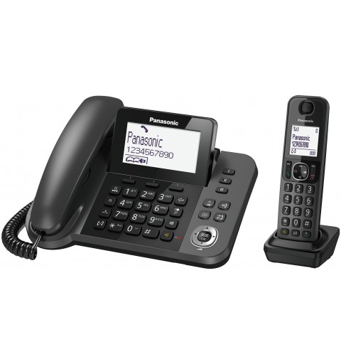 Panasonic KX-TGF310 Telefono DECT Identificatore di chiamata Nero