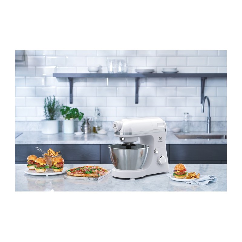 Electrolux EKM3010 Sbattitore con base 800 W Acciaio inossidabile, Bianco