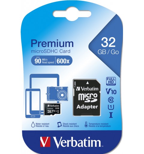 Verbatim Premium 32 GB MicroSDHC Clase 10