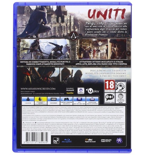 Ubisoft Assassins Creed Unity Special Edition, PS4 Estándar+DLC Italiano PlayStation 4