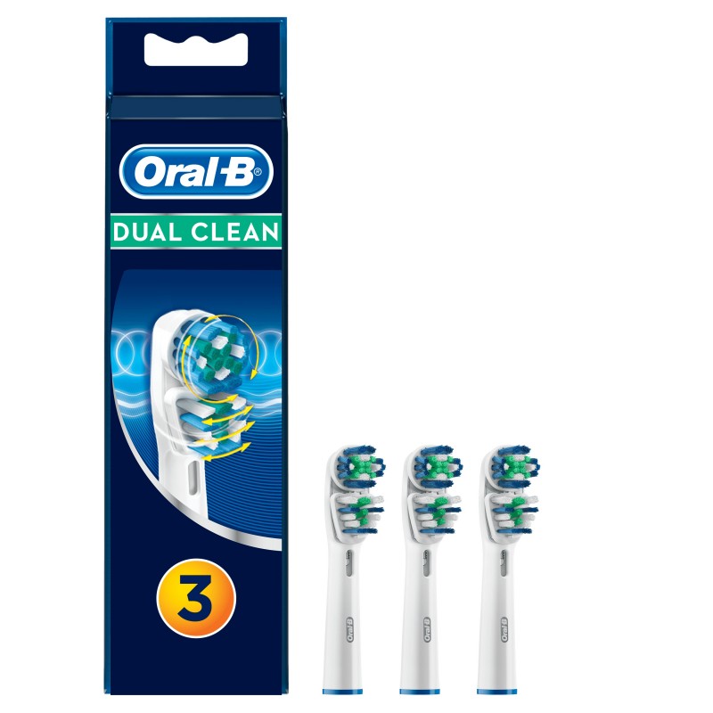 Oral-B Testina Di Ricambio Dual Clean Confezione Da 3