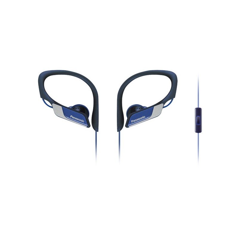 Panasonic RP-HS35ME-A auricular y casco Auriculares Alámbrico gancho de oreja, Dentro de oído Deportes Negro, Azul