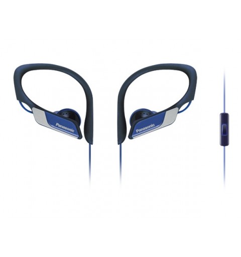 Panasonic RP-HS35ME-A Kopfhörer & Headset Verkabelt Ohrbügel, im Ohr Sport Schwarz, Blau