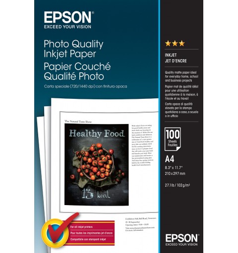 Epson Photo Quality Inkjet Paper - A4 - 100 Blätter