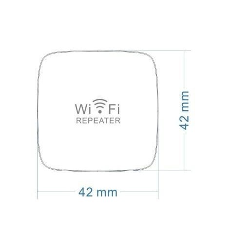 Techly I-WL-REPEATER7 ampliador de red Repetidor de red Blanco 10, 100 Mbit s