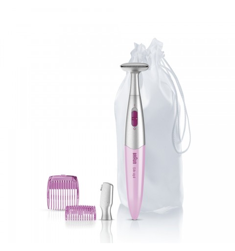 Braun Silk-épil Bikini Styler FG1100 Rosa Con 4 Accessori