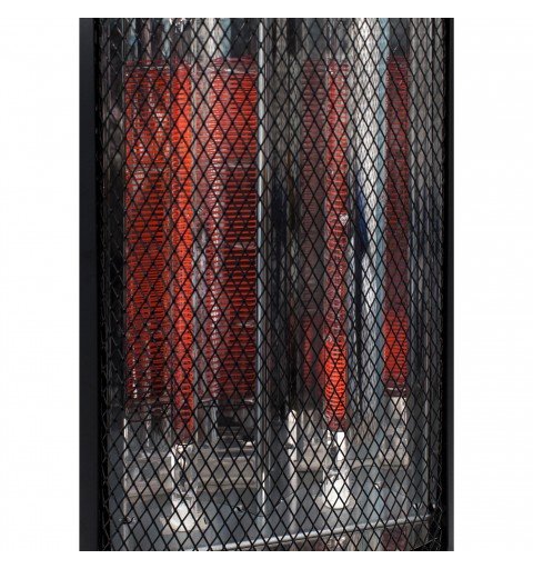 Argoclima 191070203 calefactor eléctrico Interior Negro, Rojo 800 W Calefactor eléctrico de cuarzo